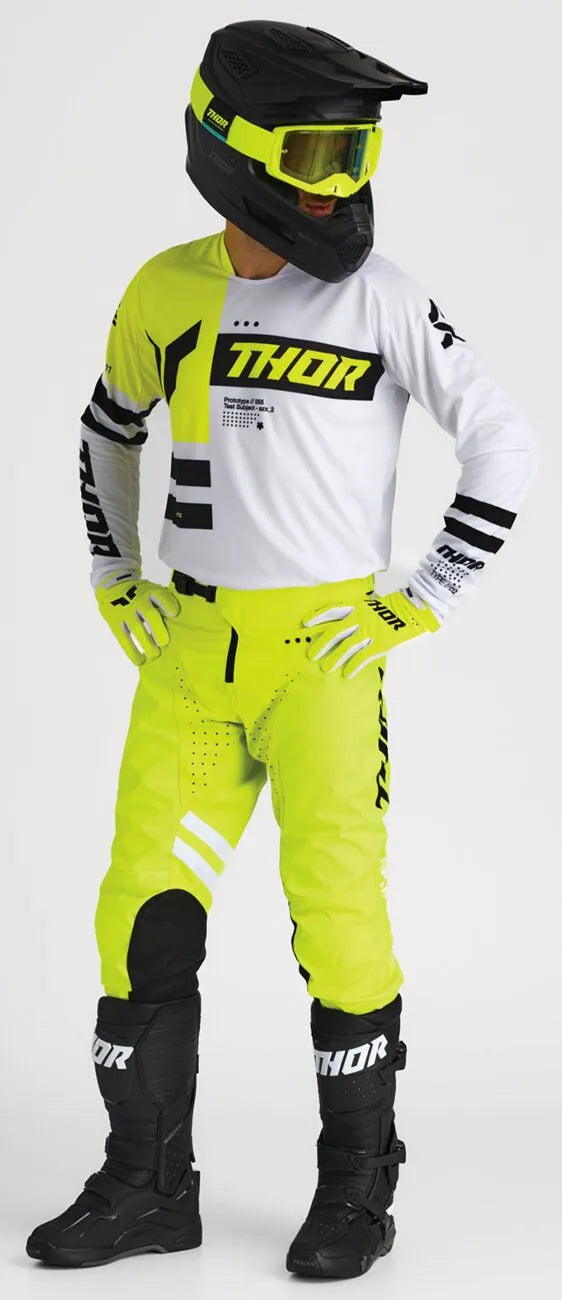 Thor Launchmode Gloves - White/Acid