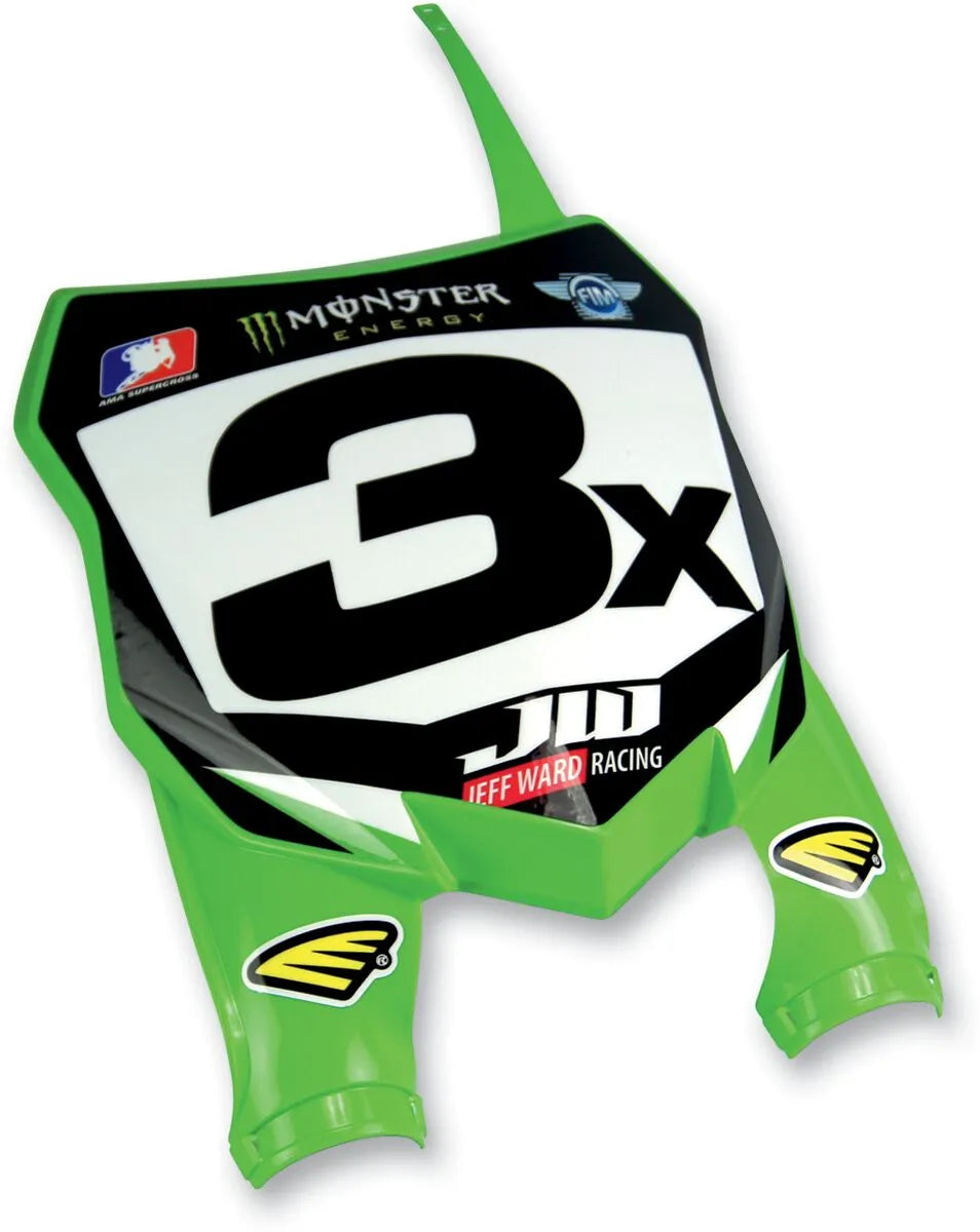 Cycra Stadium Number Plate For Mx Bikes - Green