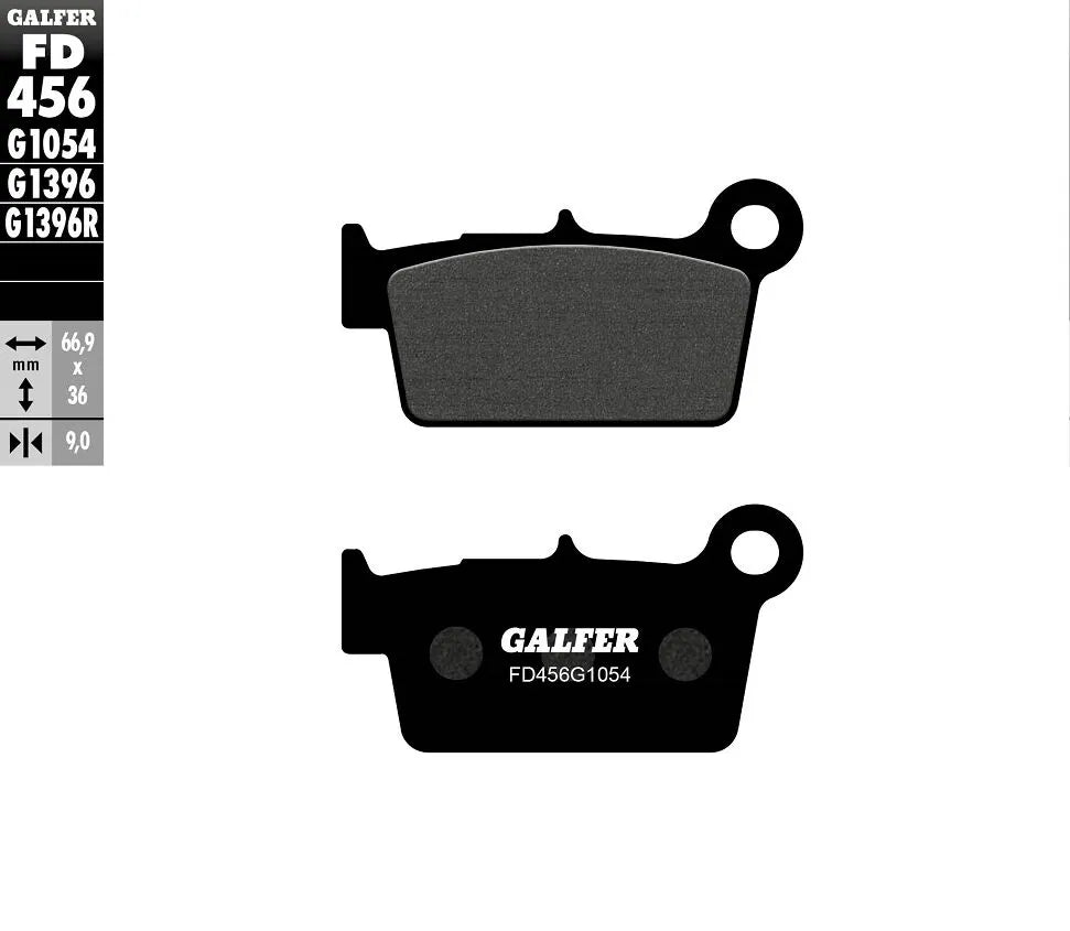 Galfer Semi-metallic Brake Pads For Oem Replacement - Rear
