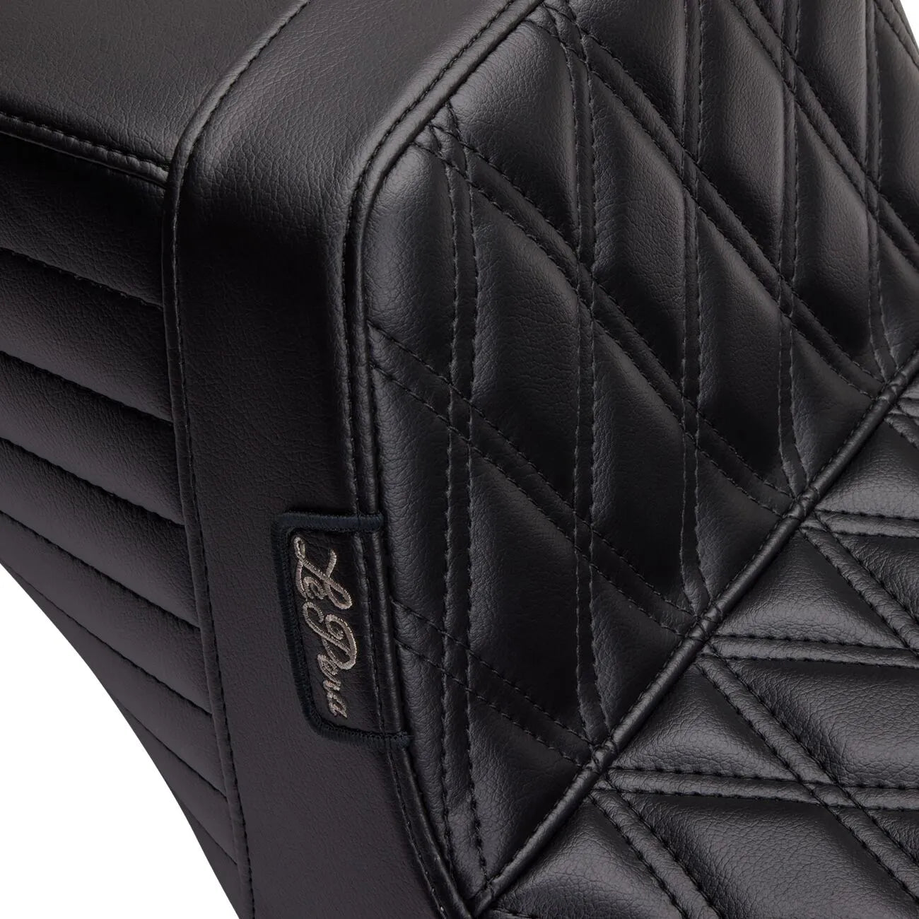 Le Pera Kickflip Seat - Double Diamond Stitch - For Harley Davidson