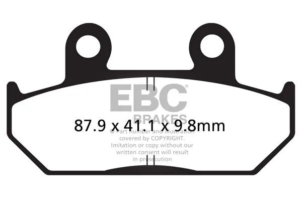 Ebc Vee Semi-sintered Brake Pads - Front