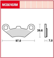 Trw Srm Series Sintered Scooter Brake Pads - Front & Rear