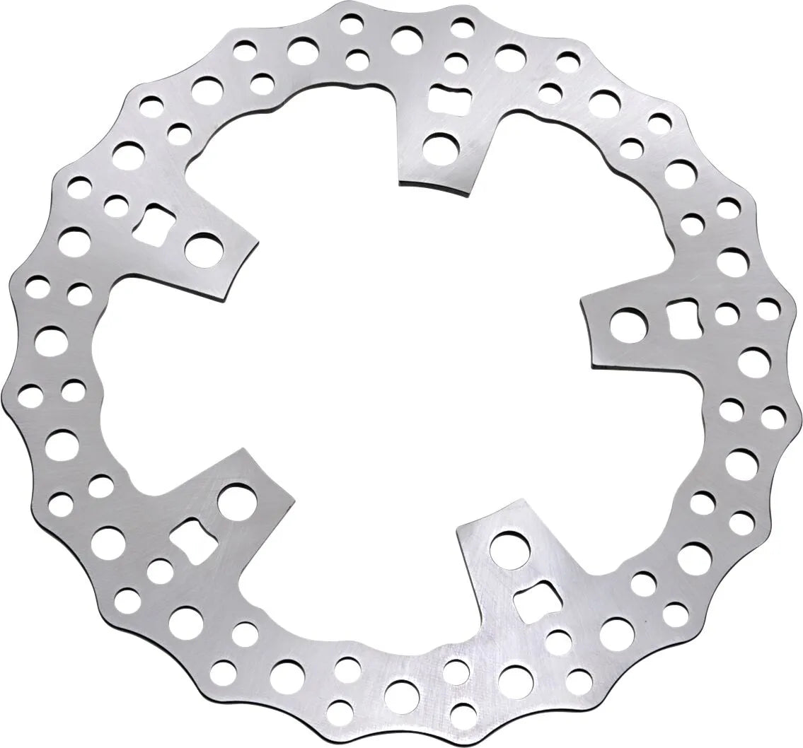 Arlen Ness Jagged Floating Rotor For V-twin - Front