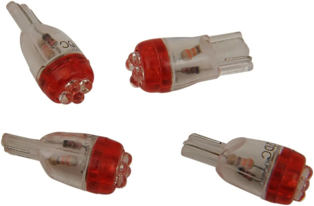 Drag Specialties Mini Wedge Led Bulb - Red