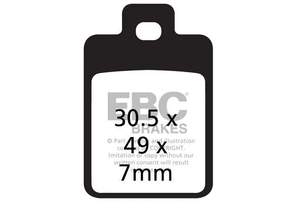 Ebc Sfa Series Organic Scooter Brake Pads