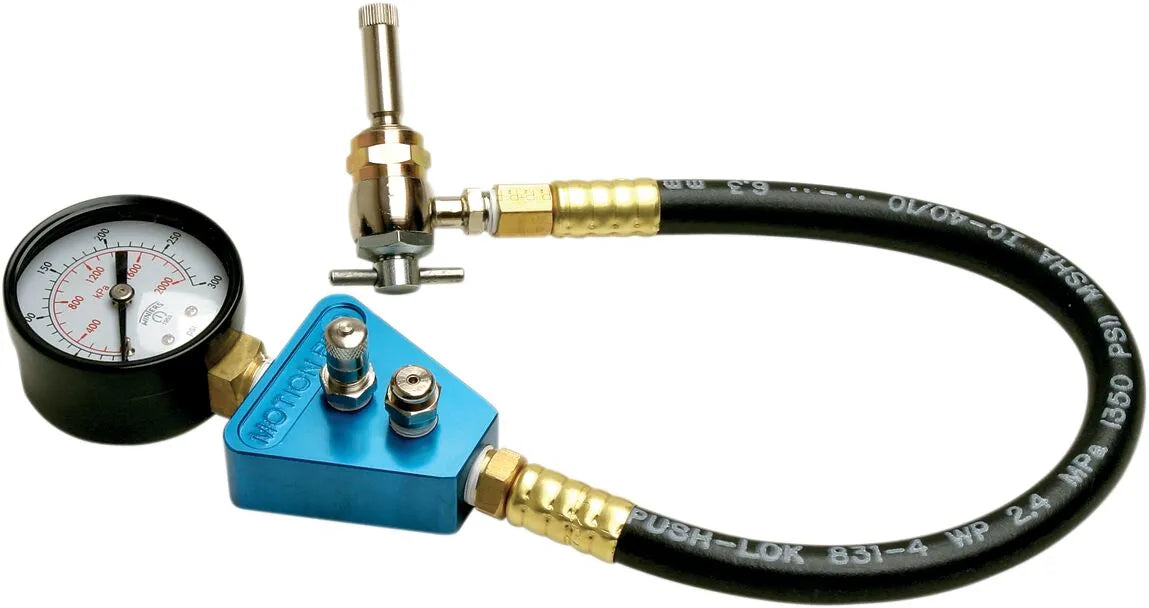 Motion Pro Nitrogen Shock Gauge & Filler 300 psi 12" Hose