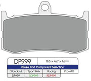 Dp Brakes Rdp999 Race Pads For High-performance Braking - Front