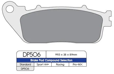 Dp Brakes Standard Sintered Metal Brake Pads - Rear