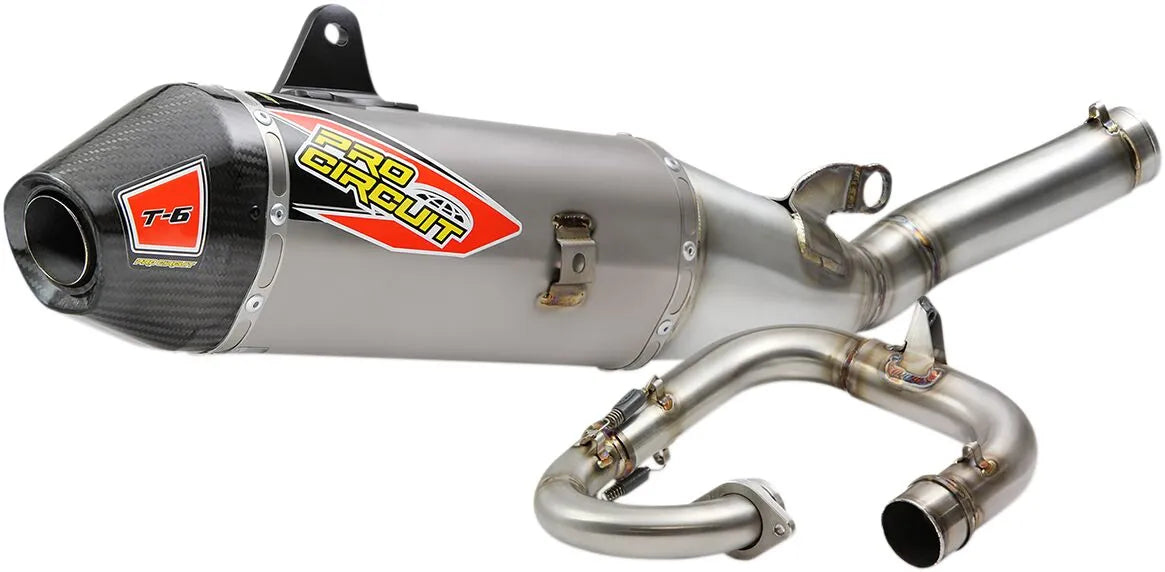 Pro Circuit T-6 Euro Exhaust System Ss/ti/cf Full System