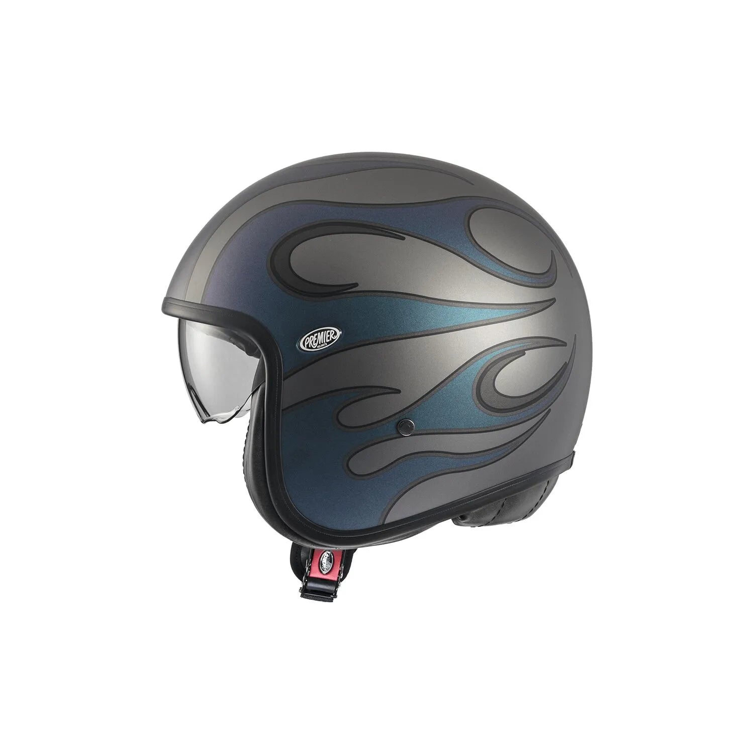 Premier Helmets Vintage Fr Open Face Helmet Blue/gray