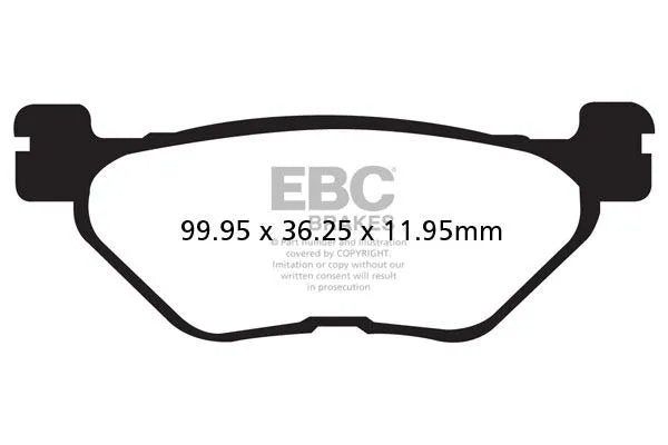 Ebc Sfac Carbon Series Scooter Brake Pads