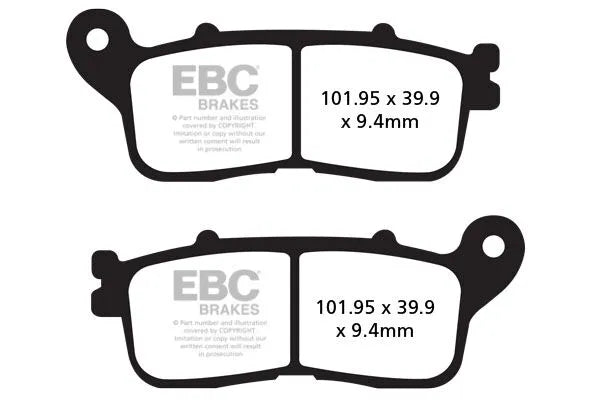 Ebc Fa-hh Series Sintered Brake Pads For Road Use - Rear