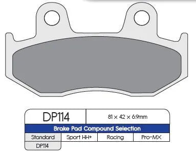 Dp Brakes Standard Sintered Metal Brake Pads - Front