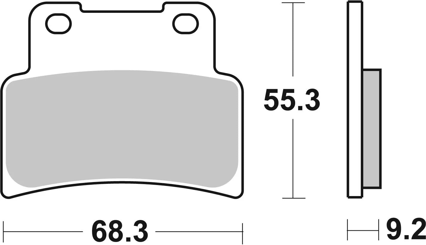 Sbs Ms Scooter Maxi Sintered Brake Pads - Front