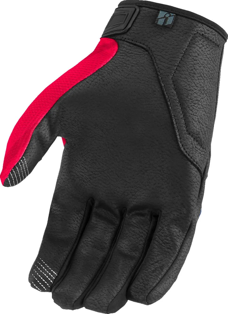 Icon Hooligan™ Ce Tejas Libre Gloves - Black/Blue/Red/White