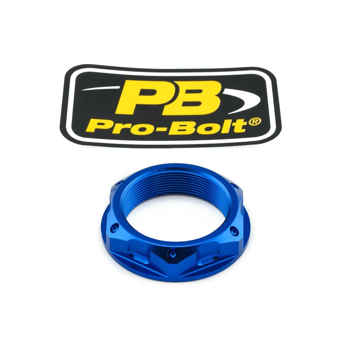 Pro Bolt Aluminum Top Yoke Nut - Blue