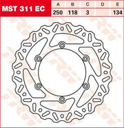 Trw Ec Cross Design Brake Rotor - Front
