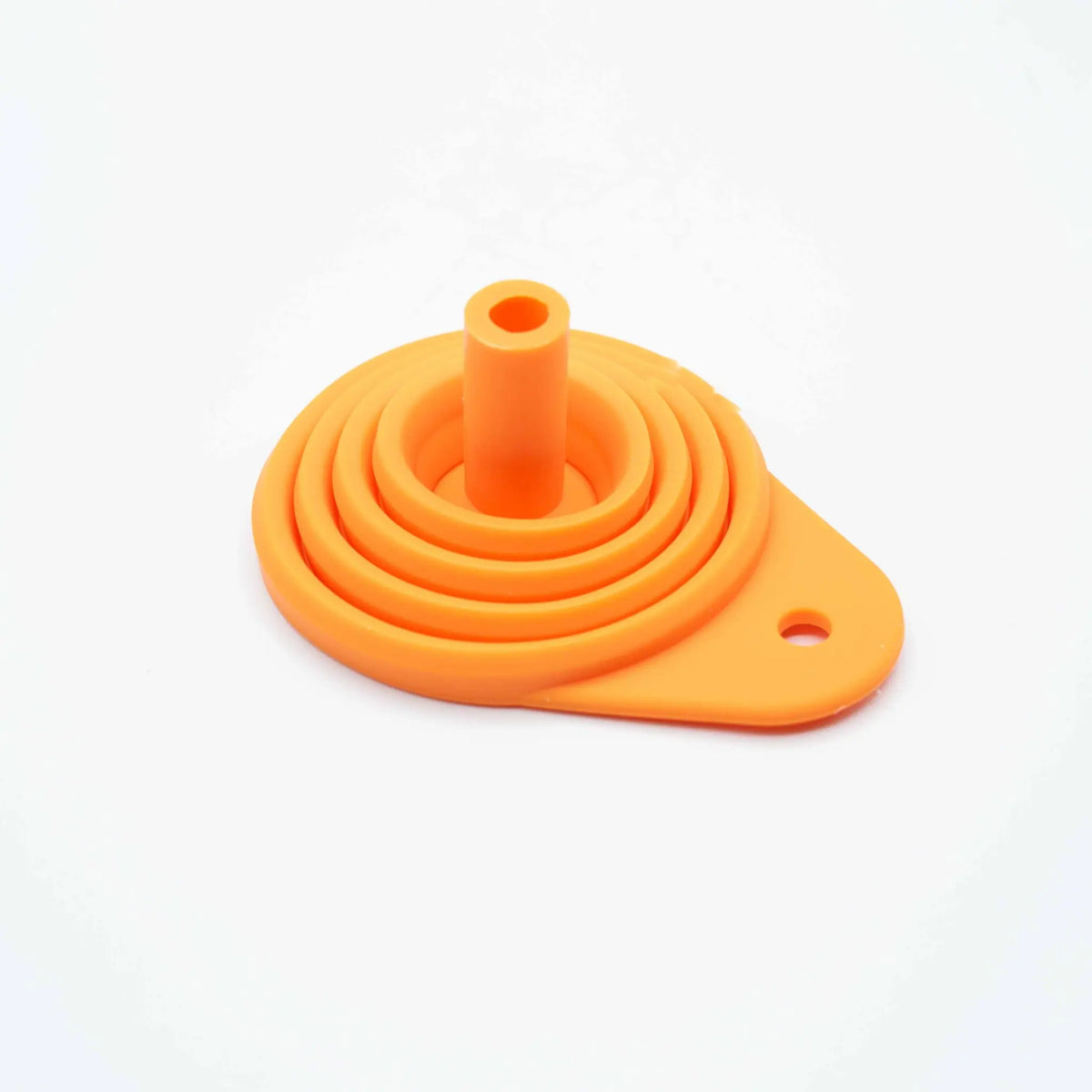Tru-Tension Flexible Collapsible Silicone Funnel Orange