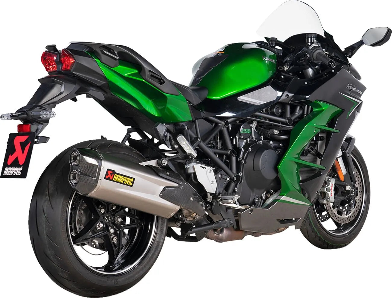 Akrapovic Slip-on Line Titanium Muffler For Kawasaki Ninja H2 Sx
