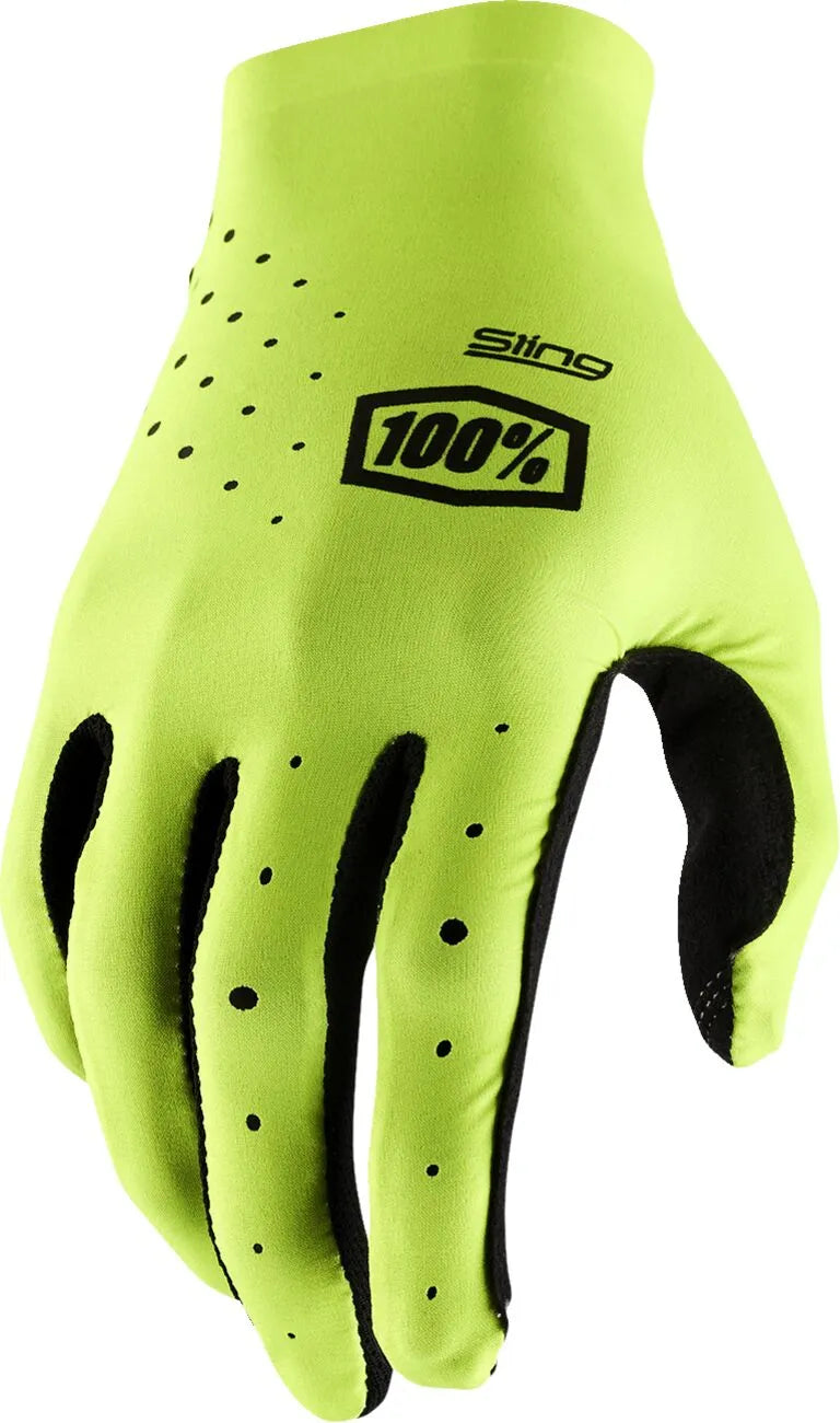 100% Sling Mx Gloves - Black/Fluorescent Yellow