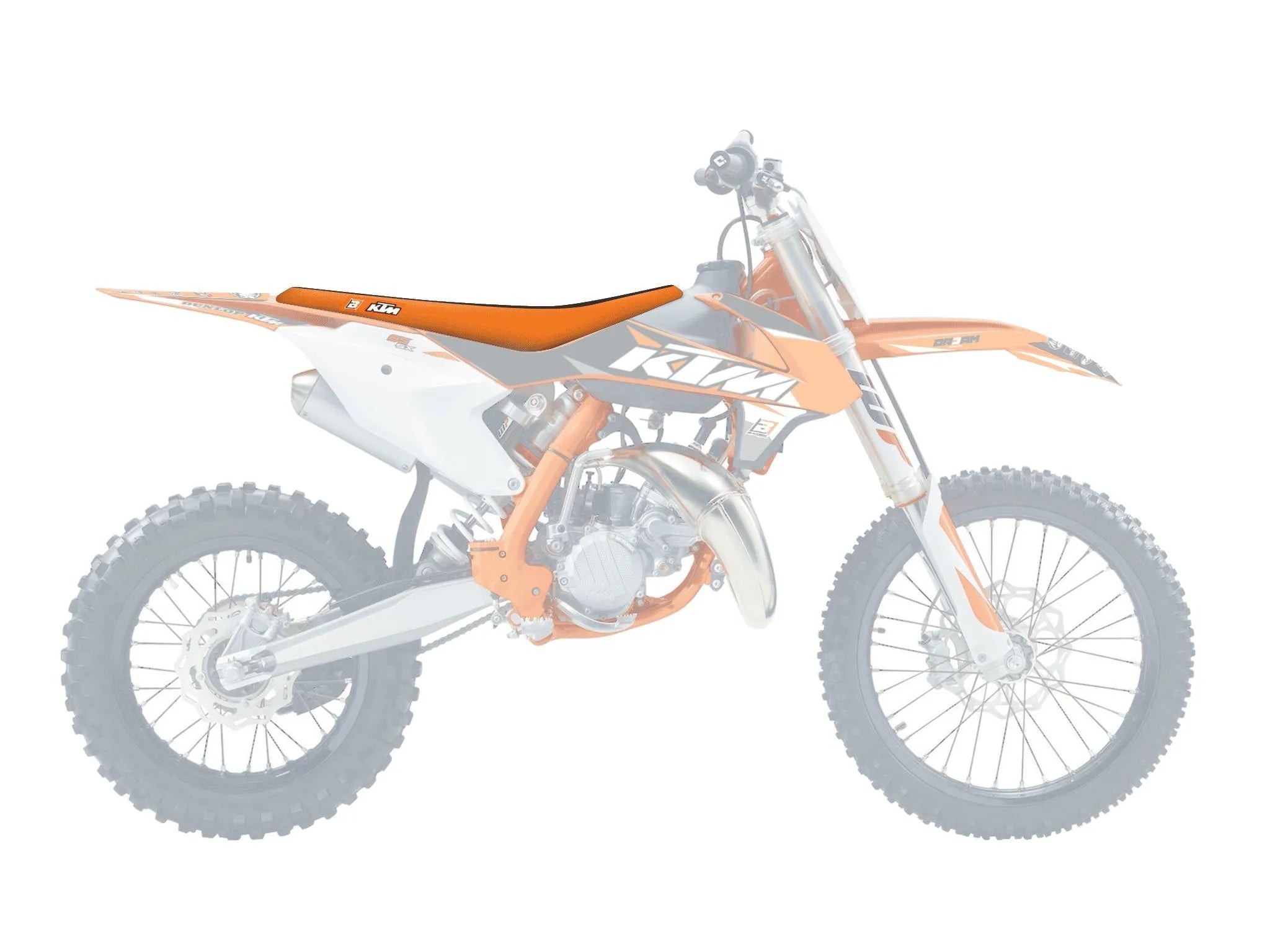 Blackbird Racing Seatcover - Orange/black