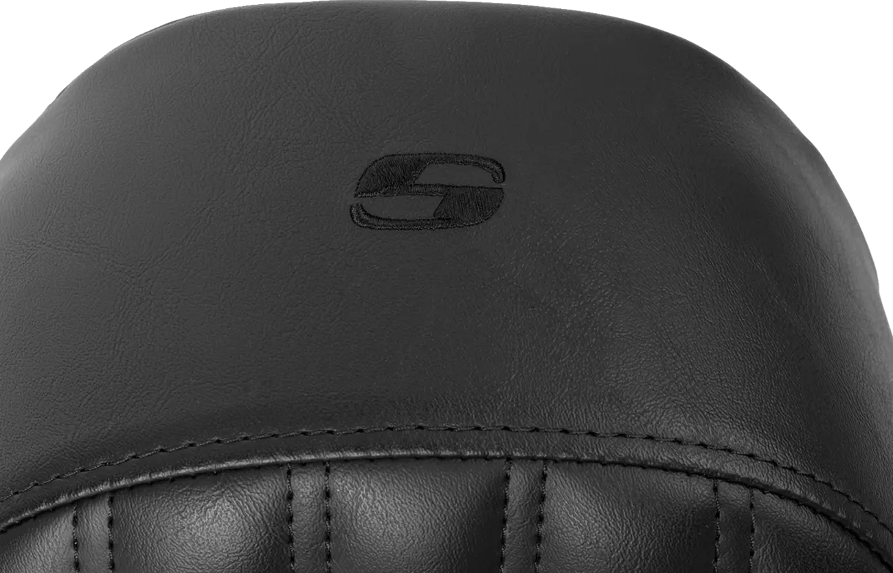 Saddlemen Knuckle Solo Seat - Black - For Harley Davidson