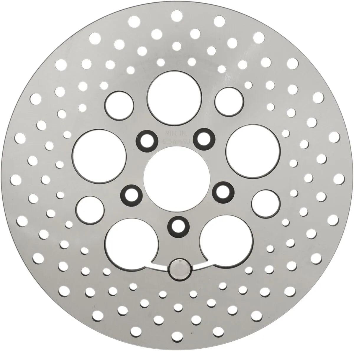 Drag Specialties Stainless Steel Drilled Brake Rotor - Rear
