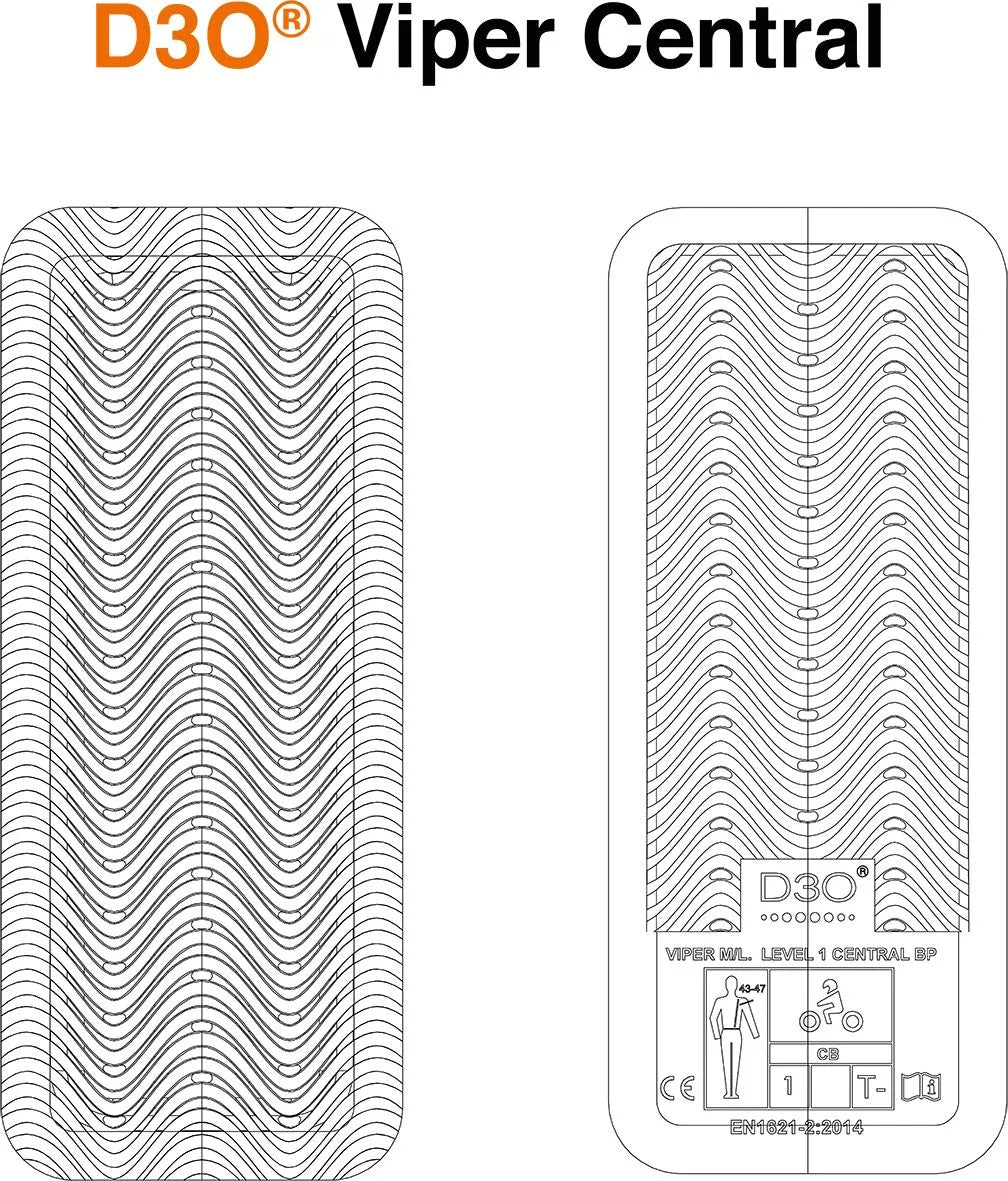 Icon D3o Viper Central Back Impact Protector