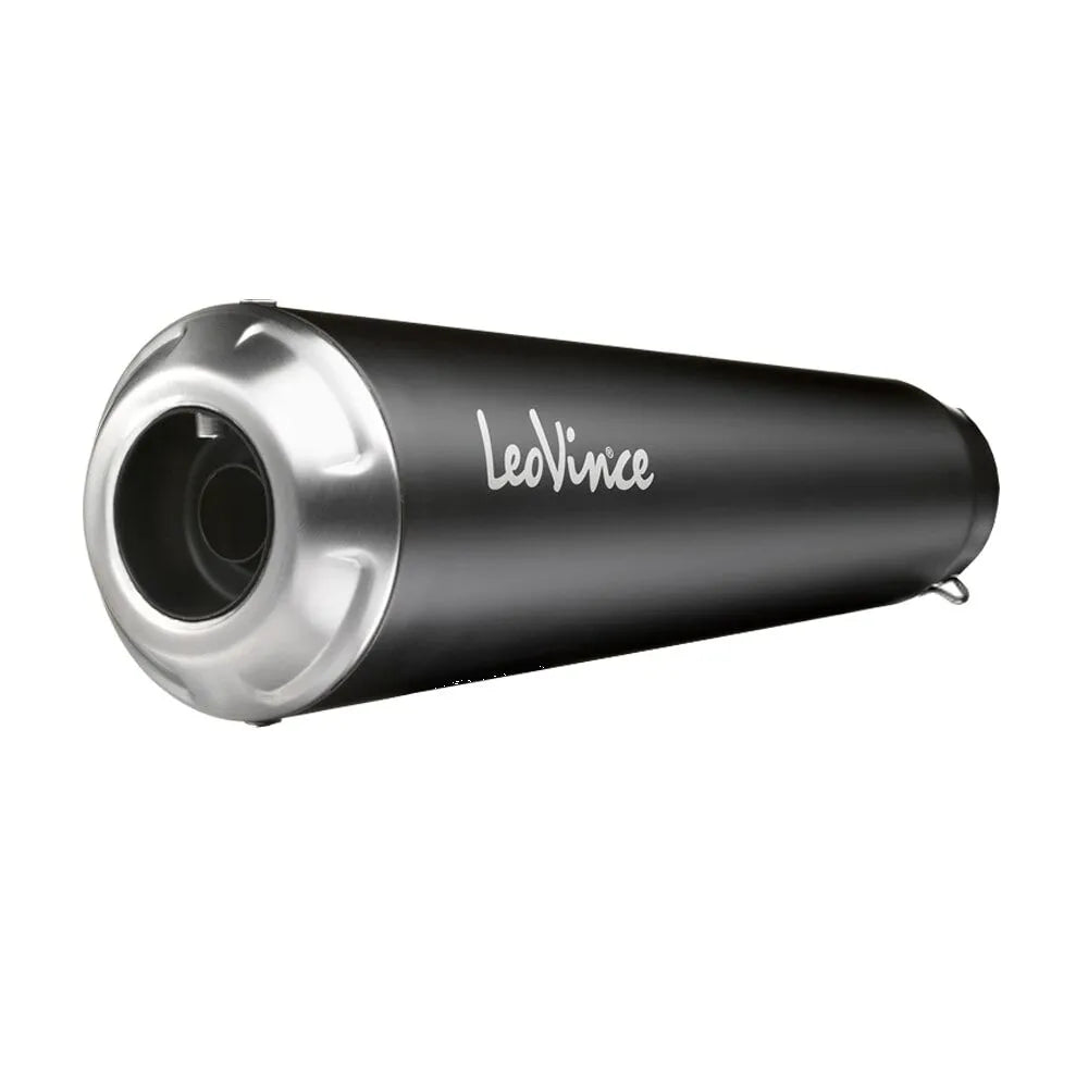 Leovince Gp One Slip-on Muffler Matte Black Stainless - ECE Street Legal Approved