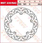 Trw Fixed Brake Rotor For Motorcycles And Scooters - Front