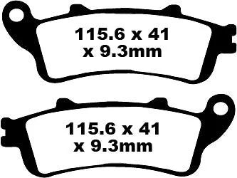Ebc Sfa Series Organic Brake Pads For Scooters - Front