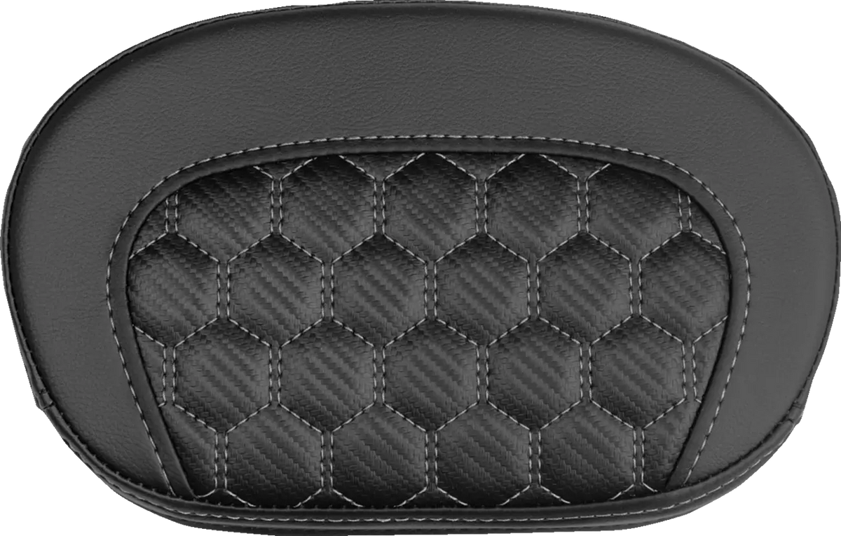 Saddlemen Mini Contour Sissy Bar Pad Gray Stitch for H-D Touring