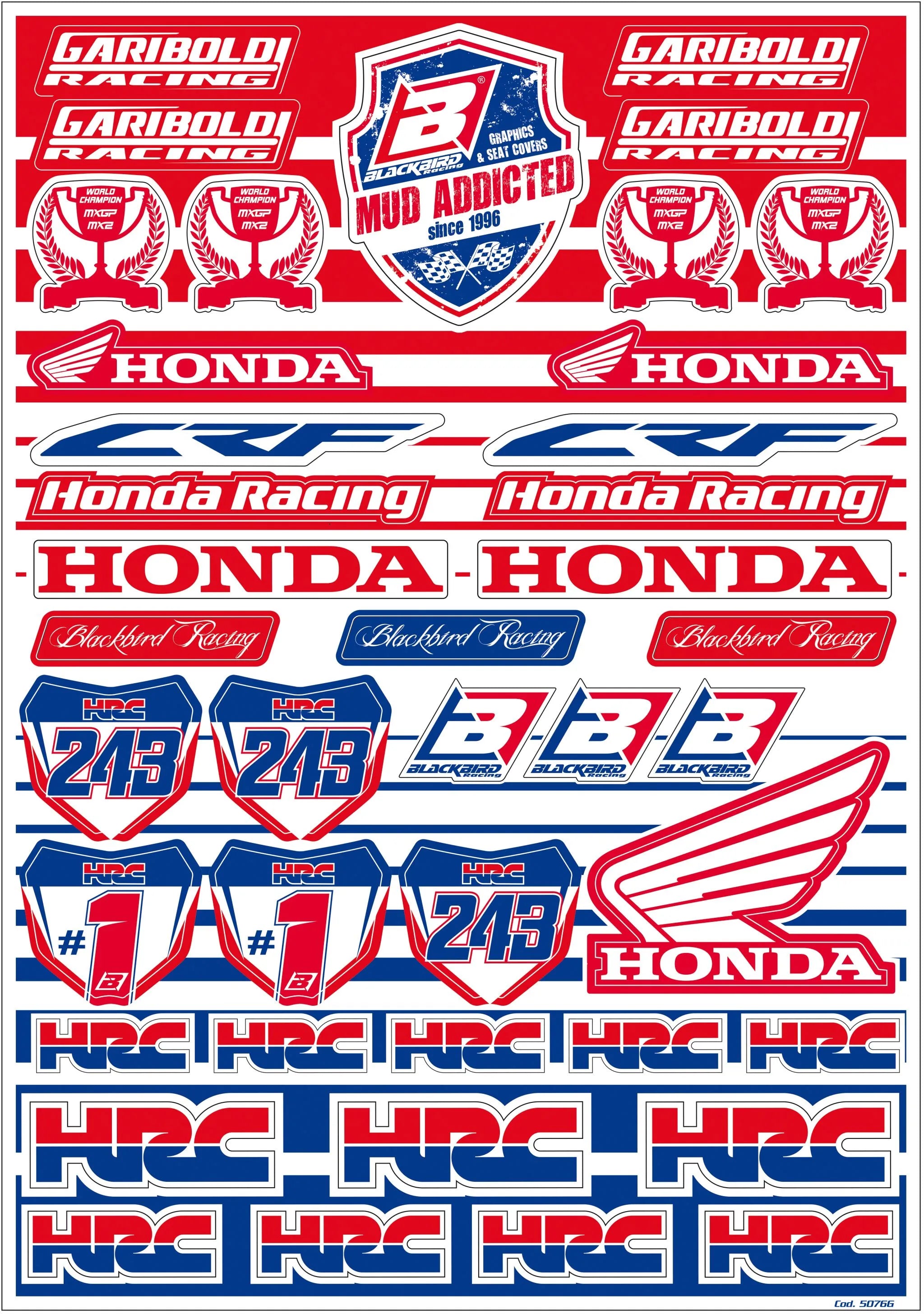 Blackbird Racing Decal Logo Kit Universal