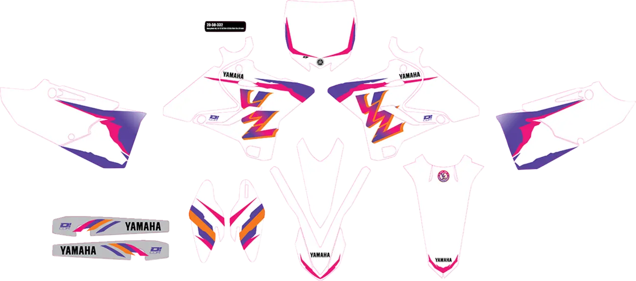 D'cor Visuals Complete Graphics Kit - Yamaha Yz
