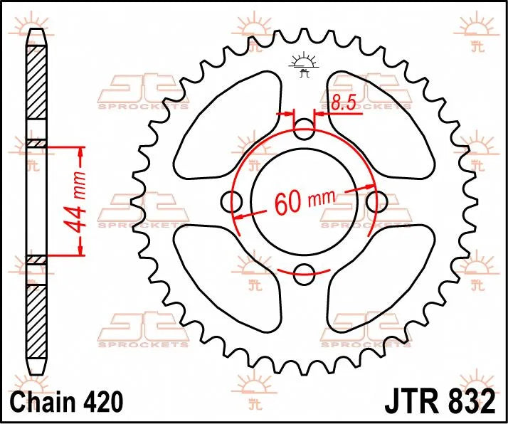 Jt Sprockets Steel Rear Sprocket 52t