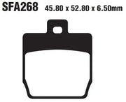 Ebc Sfa Series Organic Scooter Brake Pads - Front & Rear