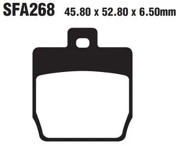Ebc Sfa Series Organic Scooter Brake Pads - Front & Rear