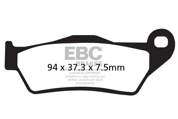 Ebc Sfac Carbon Scooter Brake Pads - Enhanced Durability