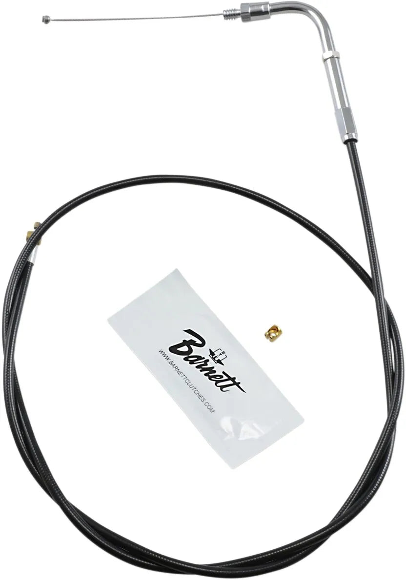 Barnett Black Vinyl +6" Throttle Idle Cable for Harley Davidson