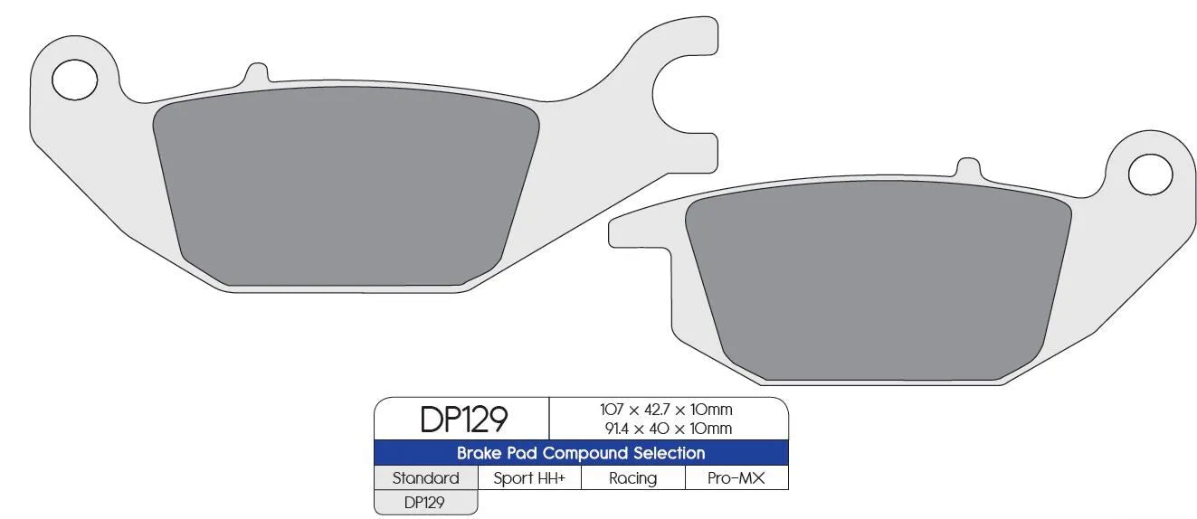 Dp Brakes Standard Sintered Metal Brake Pads - Rear