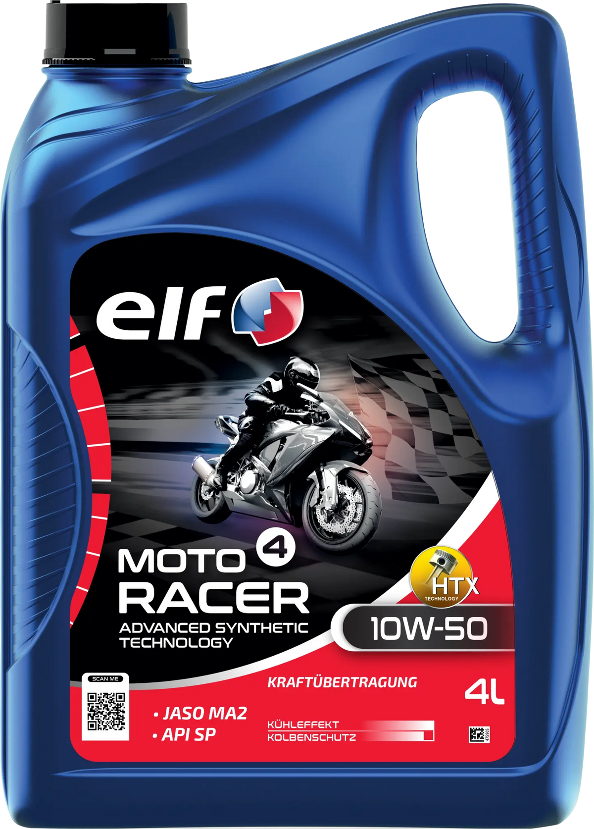 ELF Moto 4 Racer 10W-50 ADV SYN Engine Oil 4L