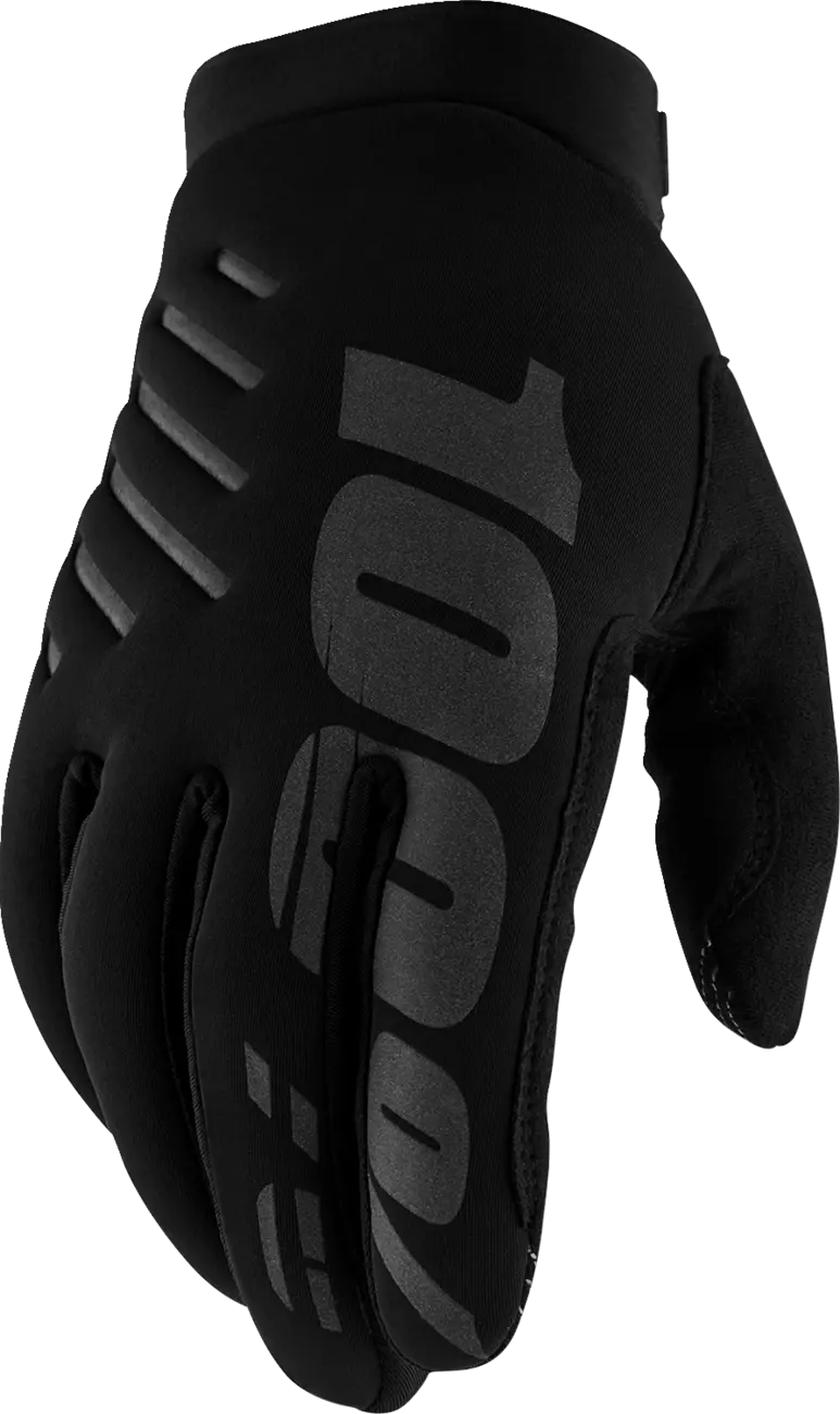 100% Women's Brisker Gloves - Gray, Black