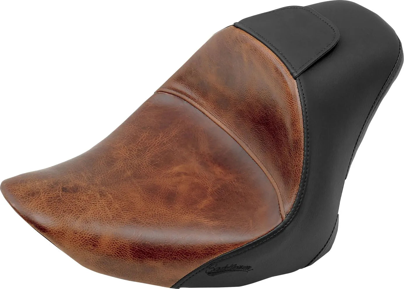 Saddlemen Renegade Lariat Leather Solo Seat - For Harley Davidson