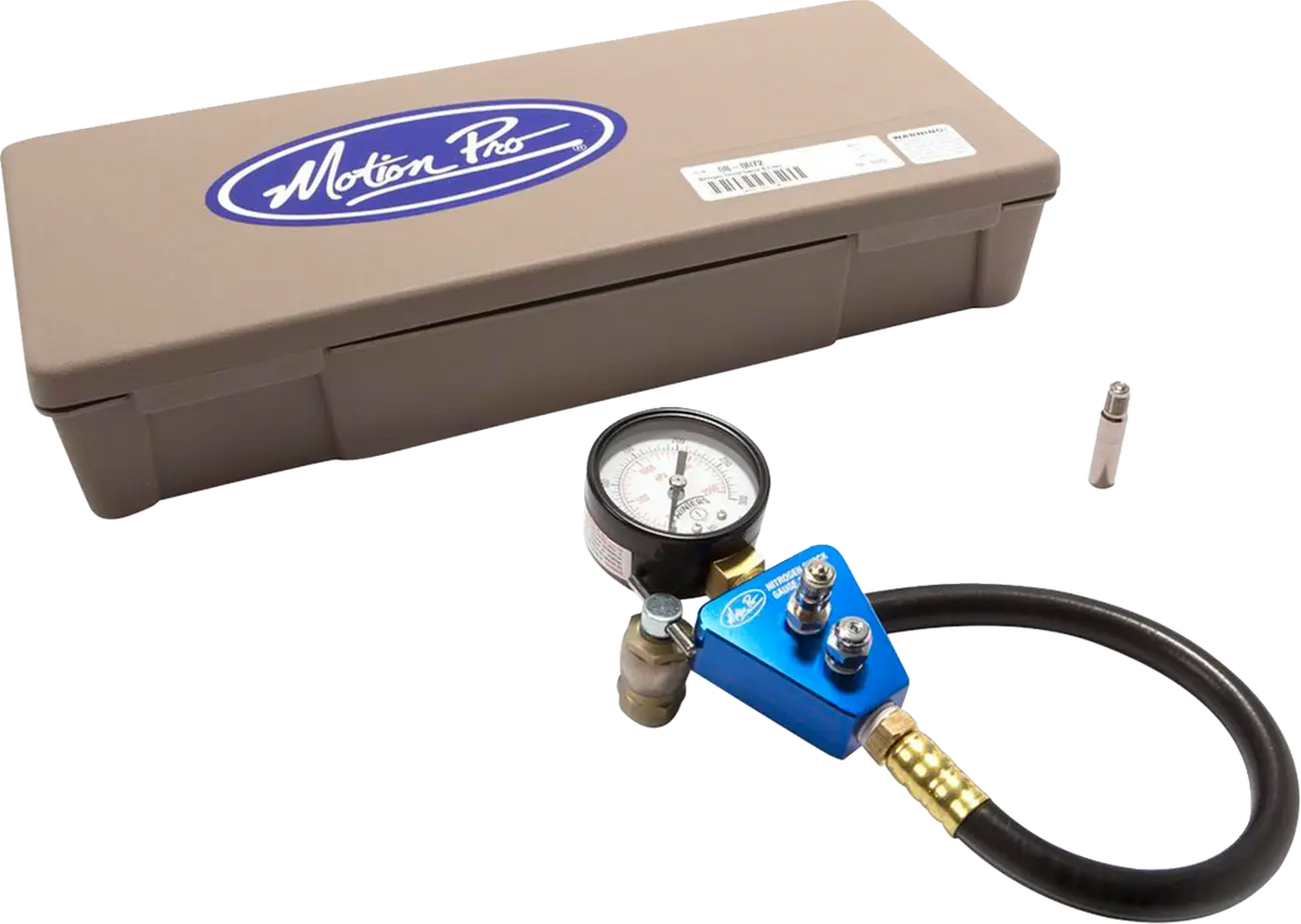 Motion Pro Nitrogen Shock Gauge & Filler 300 psi 12" Hose