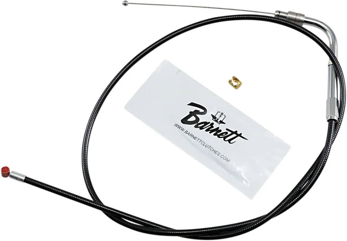 Barnett Black Vinyl Throttle/Idle Cable for Harley Davidson Dyna