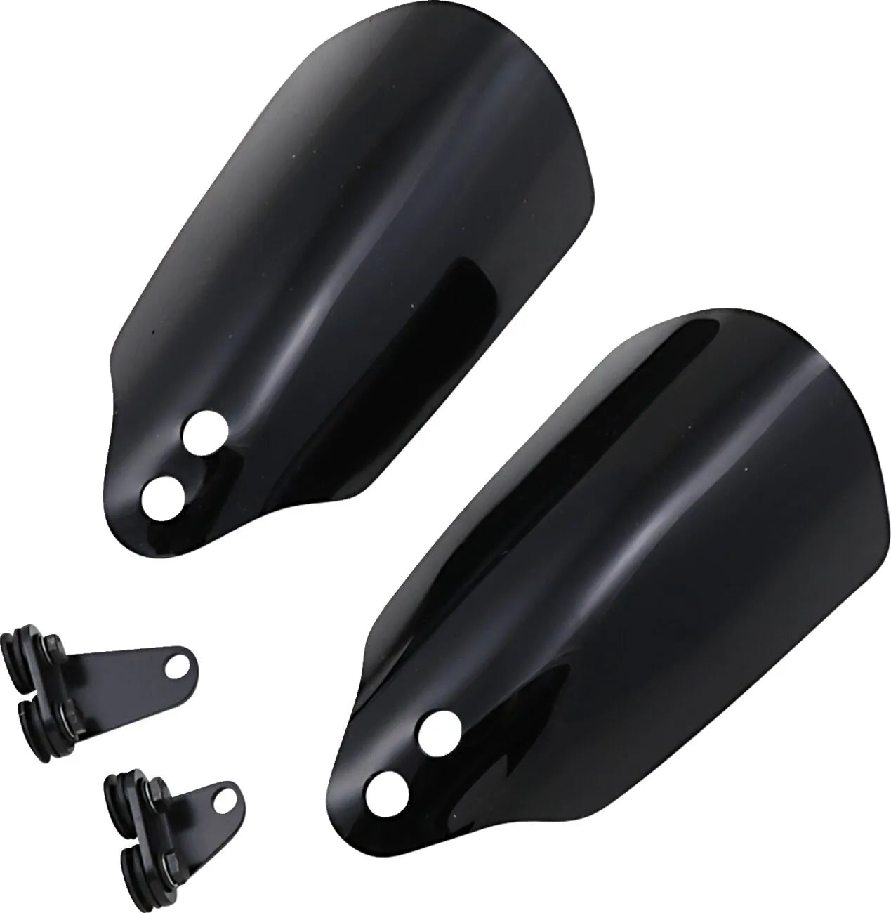 Memphis Shades Handguards - Black Wind Protection