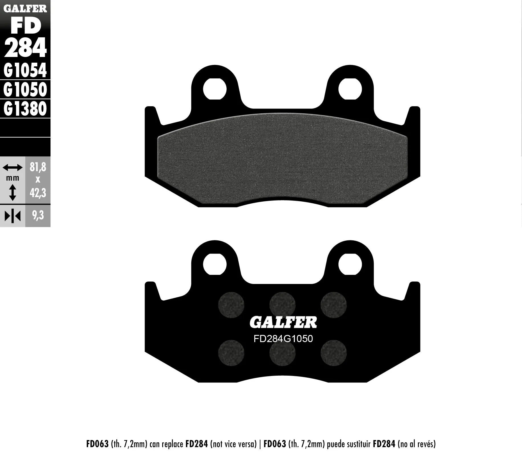 Galfer Organic Brake Pad Set For Motorcycles