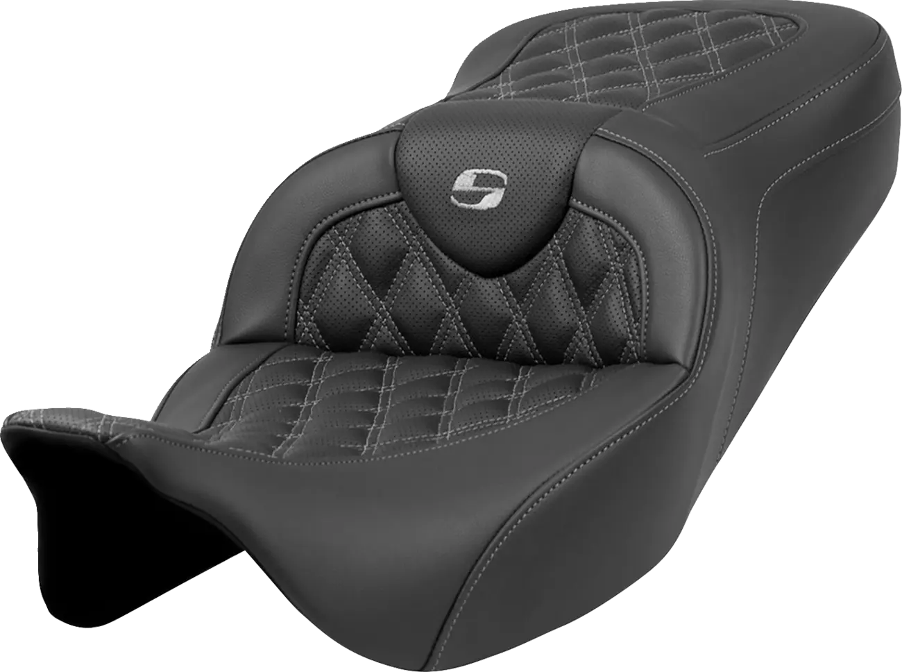 Saddlemen Roadsofa Lattice Stitch Seat - For Harley Davidson