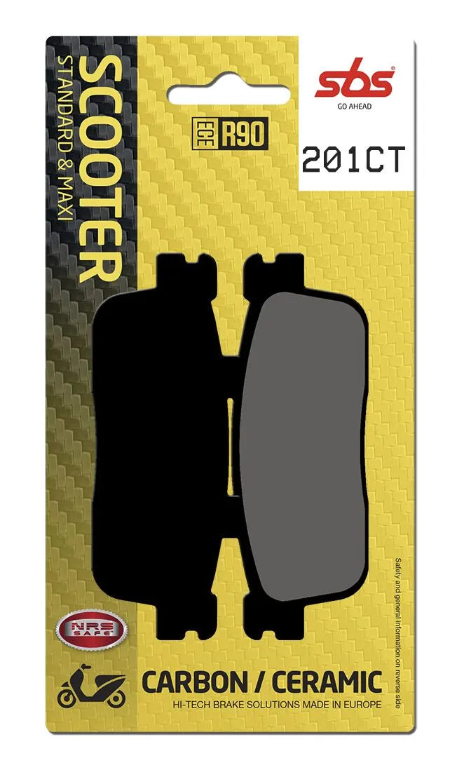 Sbs Ct Scooter Carbon Tech Organic Brake Pads Set