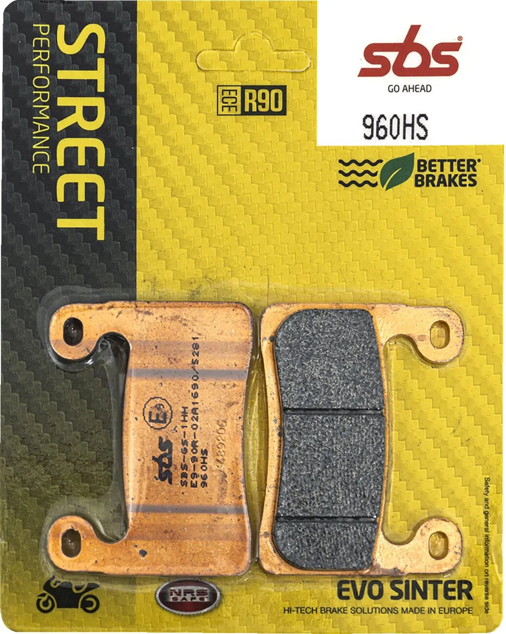 Sbs Hs Street Excel Sintered Front Brake Pads - Front